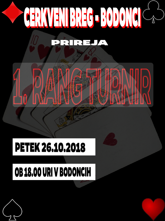 1. RANG TURNIR @ OKREPČEVALNICA NA CERKVENEM BREGU | Murska Sobota | Slovenija