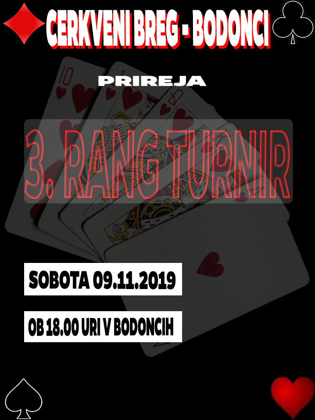 3. RANG TURNIR @ OKREPČEVALNICA NA CERKVENEM BREGU